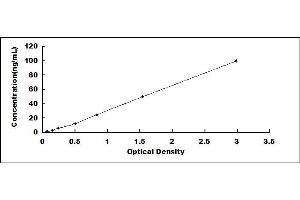 Typical standard curve (CKM ELISA Kit)