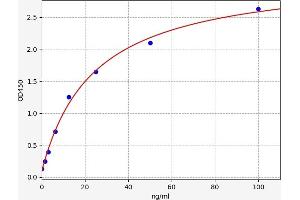 Typical standard curve (HSPD1 ELISA Kit)