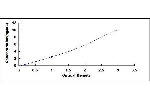 Typical standard curve (SLAMF7 ELISA Kit)