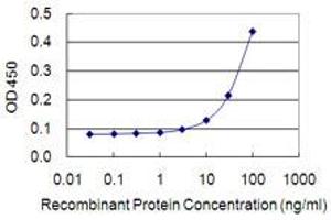 Detection limit for recombinant GST tagged IVNS1ABP is 3 ng/ml as a capture antibody. (IVNS1ABP antibody  (AA 1-100))