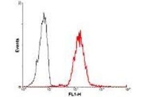FACS staining of human Lymphocyte(CD4+) using anti-Jagged-1 (human), mAb (J1G53-3) (PerCP) . (JAG1 antibody)