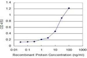 Detection limit for recombinant GST tagged BMP5 is approximately 1ng/ml as a capture antibody. (BMP5 antibody  (AA 323-454))