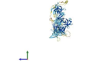 AlphaFold protein structure predicition of Human Recombinant CSDE1 Protein, UniprotID O75534 (CDSE1 Protein (AA 1-798) (His tag))