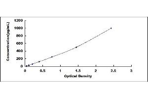 Typical standard curve (Neurotrophin 3 ELISA Kit)