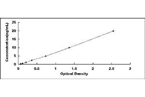 Typical standard curve (Claudin 3 ELISA Kit)