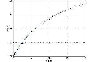 A typical standard curve
