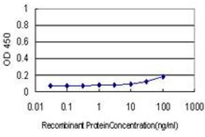 Detection limit for recombinant GST tagged BZRP is approximately 10ng/ml as a capture antibody. (TSPO antibody  (AA 1-169))