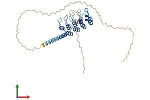 AlphaFold protein structure predicition of Human Recombinant ANKRD26P1 Protein, UniprotID Q6NSI1 (ANKRD26P1 Protein (AA 1-321) (His tag))