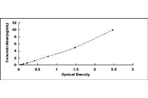 Typical standard curve (NADPH Oxidase 4 ELISA Kit)