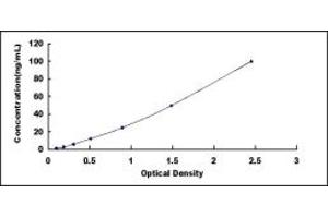 Typical standard curve (KCNJ10 ELISA Kit)