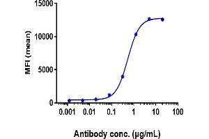 The ADCC activity of anti-human FGFR2 monoclonal antibody (bemarituzumab) was evaluated using a human FGFR2-expressing HEK293 reporter cell line. (Recombinant FGFR2 (Bemarituzumab Biosimilar) antibody)