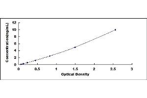 Typical standard curve (SRD5A1 ELISA Kit)