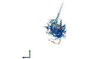AlphaFold protein structure predicition of Human Recombinant UBE3B Protein, UniprotID Q7Z3V4 (UBE3B Protein (AA 1-1068) (His tag))