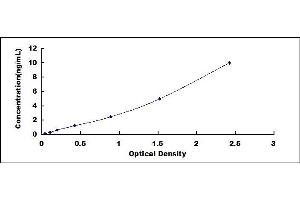 Typical standard curve (RUNX3 ELISA Kit)