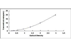 Typical standard curve (PAI1 ELISA Kit)