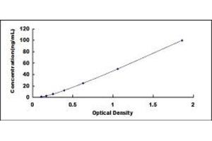 Typical standard curve (C4BPA ELISA Kit)