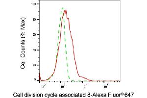 Flow cytometric analysis of Cell division cycle associated 8 expression in HAP-1 cells using Cell division cycle associated 8 antibody (ABIN7798020), 1:2,000). (CDCA8 antibody)