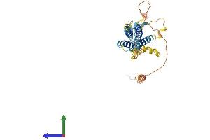AlphaFold protein structure predicition of Mouse Recombinant Cacng4 Protein, UniprotID Q9JJV4 (CACNG4 Protein (AA 1-327) (His tag))