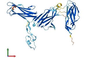 AlphaFold protein structure predicition of Mouse Recombinant Trappc13 Protein, UniprotID Q3TIR1 (TRAPPC13 Protein (AA 1-417) (His tag))