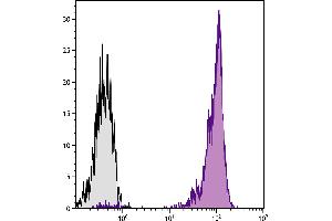 Chicken peripheral blood lymphocytes were stained with Mouse Anti-Chicken CD45-UNLB. (CD45 antibody)