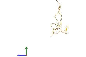 AlphaFold protein structure predicition of Human Recombinant KRTAP15-1 Protein, UniprotID Q3LI76