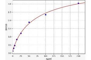Typical standard curve (YWHAB ELISA Kit)