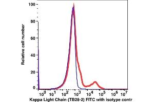 Flow Cytometry (FACS) image for anti-kappa Light Chain antibody (FITC) (ABIN7076301)