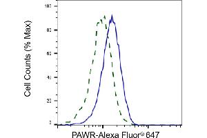 Validation of PAWR knockdown using flow cytometry. (Recombinant PAWR antibody)