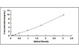 Typical standard curve (PLA2G12B ELISA Kit)