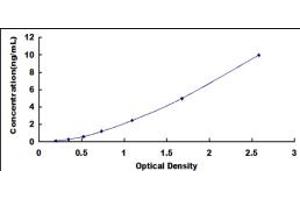 Typical standard curve (ATP2B2 ELISA Kit)