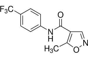 Chemical structure of Leflunomide , a Immunosupressant. (Leflunomide)