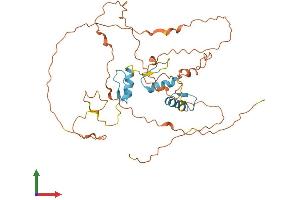 AlphaFold protein structure predicition of Human Recombinant SP6 Protein, UniprotID Q3SY56