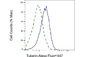Validation of Tuberin knockdown using flow cytometry. (Recombinant Tuberin antibody)