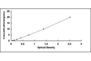 Typical standard curve (EDIL3 ELISA Kit)