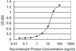 Detection limit for recombinant GST tagged PICK1 is 0. (PICK1 antibody  (AA 266-375))