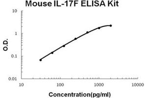 Mouse IL-17F PicoKine ELISA Kit standard curve (IL17F ELISA Kit)
