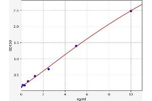 Typical standard curve (PINK1 ELISA Kit)