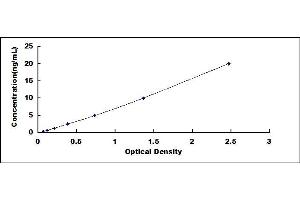 Typical standard curve (ENTPD2 ELISA Kit)