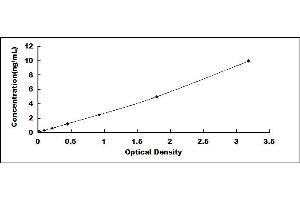 Typical standard curve (CUZD1 ELISA Kit)