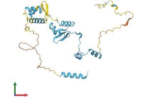 AlphaFold protein structure predicition of Human Recombinant GTF2E2 Protein, UniprotID P29084 (GTF2E2 Protein (AA 1-291) (His tag))
