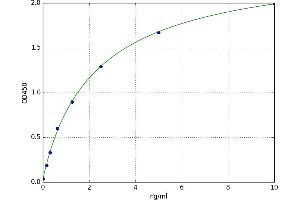 A typical standard curve (XBP1 ELISA Kit)