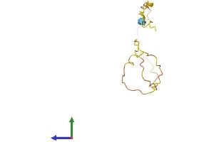 AlphaFold protein structure predicition of Human Recombinant LCE2D Protein, UniprotID Q5TA82 (SPRL1A Protein (AA 1-110) (His tag))