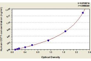 Typical Standard Curve (CST1 ELISA Kit)