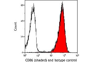 Flow Cytometry (FACS) image for anti-CD86 (CD86) (AA 24-245) antibody (ABIN7795646)