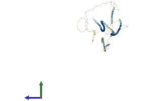 AlphaFold protein structure predicition of Mouse Recombinant Ccdc57 Protein, UniprotID Q6PHN1 (CCDC57 Protein (AA 1-1016) (His tag))