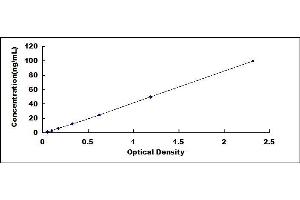 Typical standard curve (COL3 ELISA Kit)