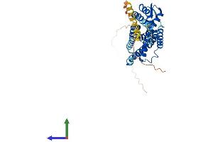 AlphaFold protein structure predicition of Human Recombinant LPAR4 Protein, UniprotID Q99677 (LPAR4 Protein (AA 1-370) (His tag))