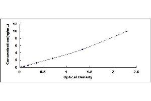 Typical standard curve (EGR1 ELISA Kit)