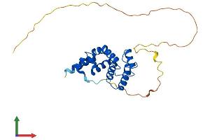 AlphaFold protein structure predicition of Mouse Recombinant Rgs20 Protein, UniprotID Q9QZB1
