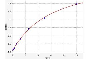 Typical standard curve (CXCR2 ELISA Kit)
